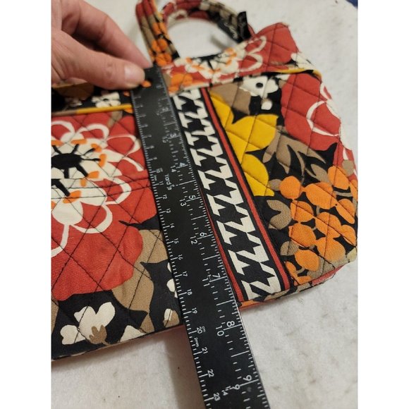 Vera Bradley Mandy Bittersweet Shoulder Bag orange black Purse READ - Picture 8 of 8